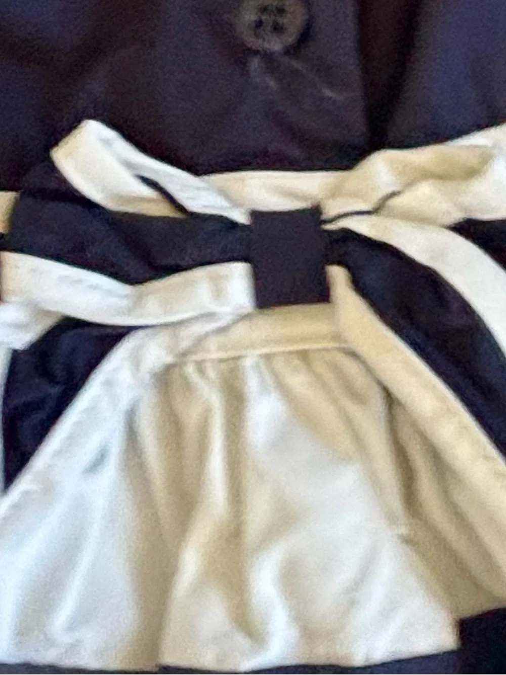 GAP Navy and White Striped Sleeveless Dress
